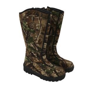 SHE Outdoor 16" Snake Boot Waterproof Womens 7 M Knee Mossy Oak Camo Hunting